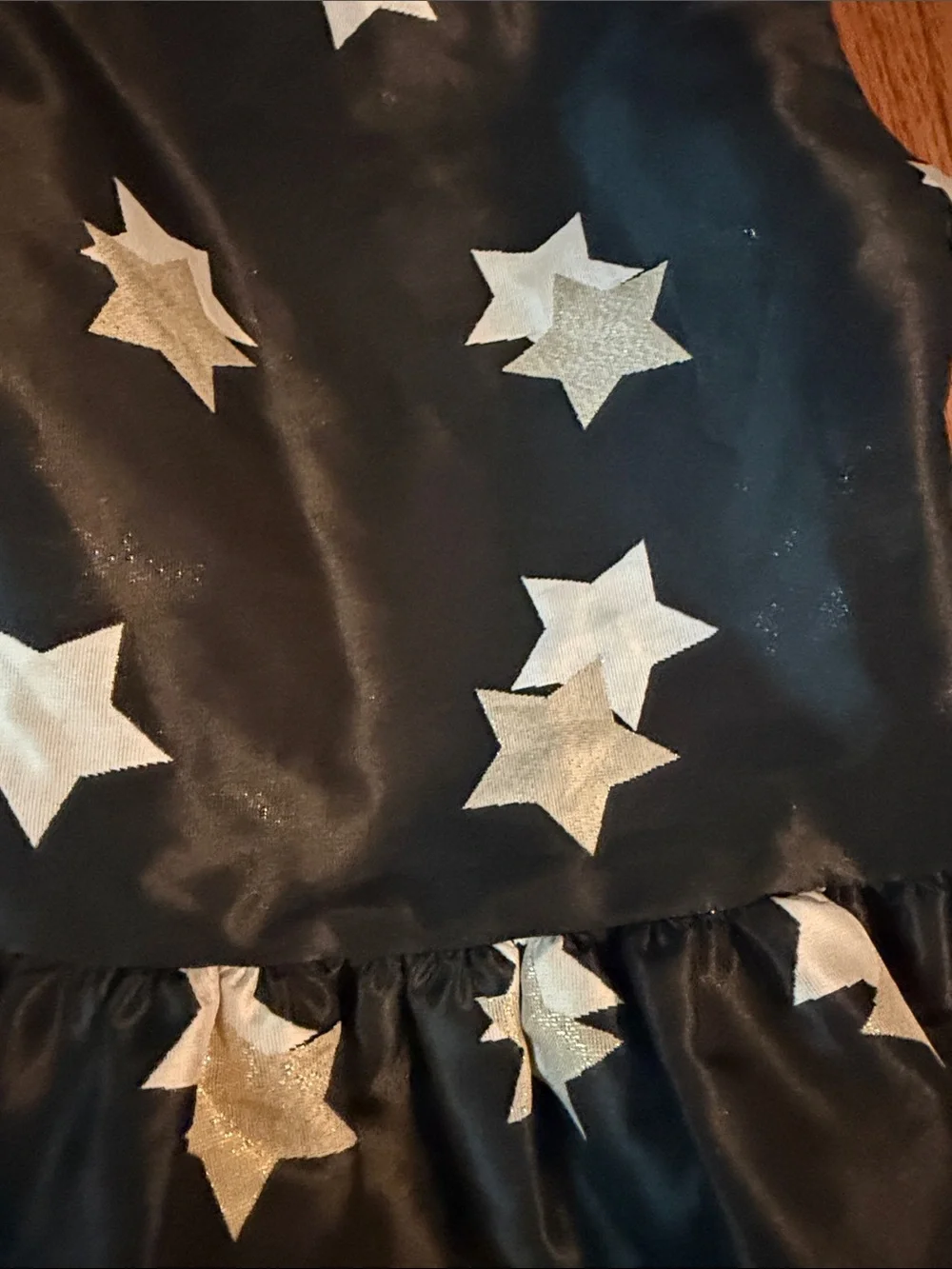 Gymboree Girls Black Party Dress with Gold Star Embellishments 10